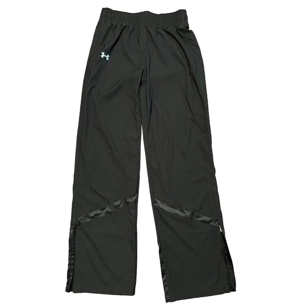 Under Armour women's black Under Armour pants size SM, elastic waist, reflective